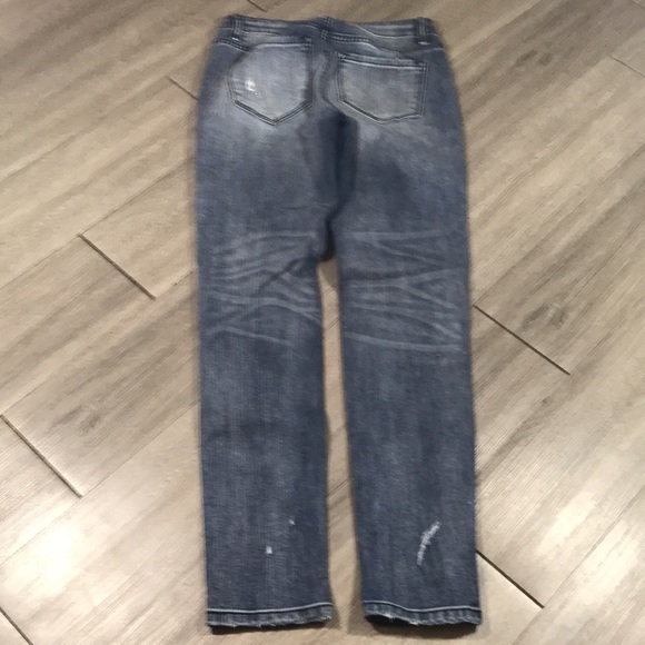 KanCan KC8356M Distressed Medium Rise Busted Knee Skinny Jeans size 27 - Picture 4 of 13